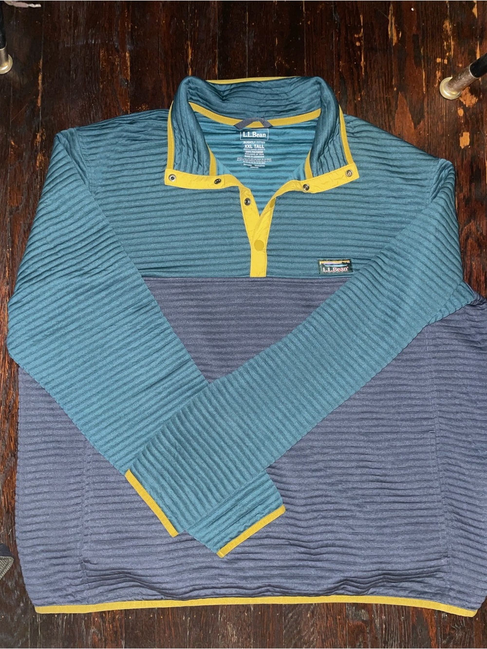 l.l. bean Men's Airlight Knit Pullover long sleeve henley shirt retail $80